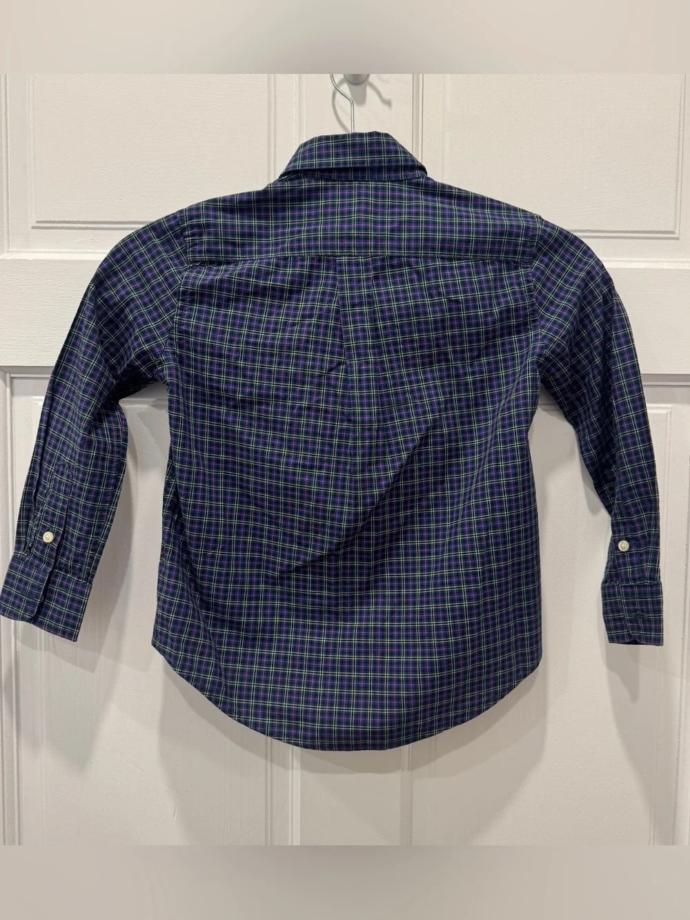 Polo Ralph Lauren Boys Size 5 Plaid Button Down Pony Shirt Preppy Academia Tarta